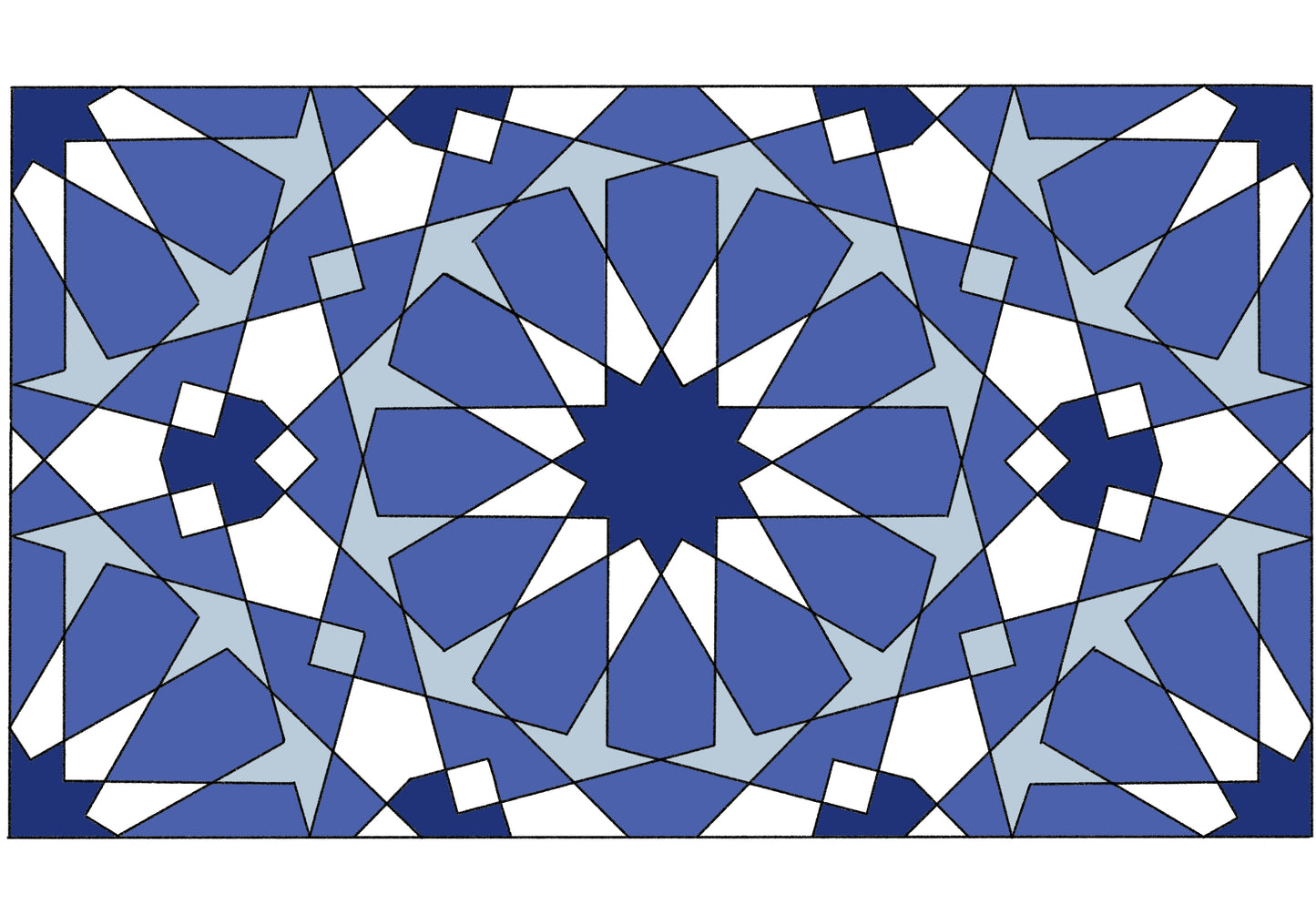 Morocco Tote Bag Azul