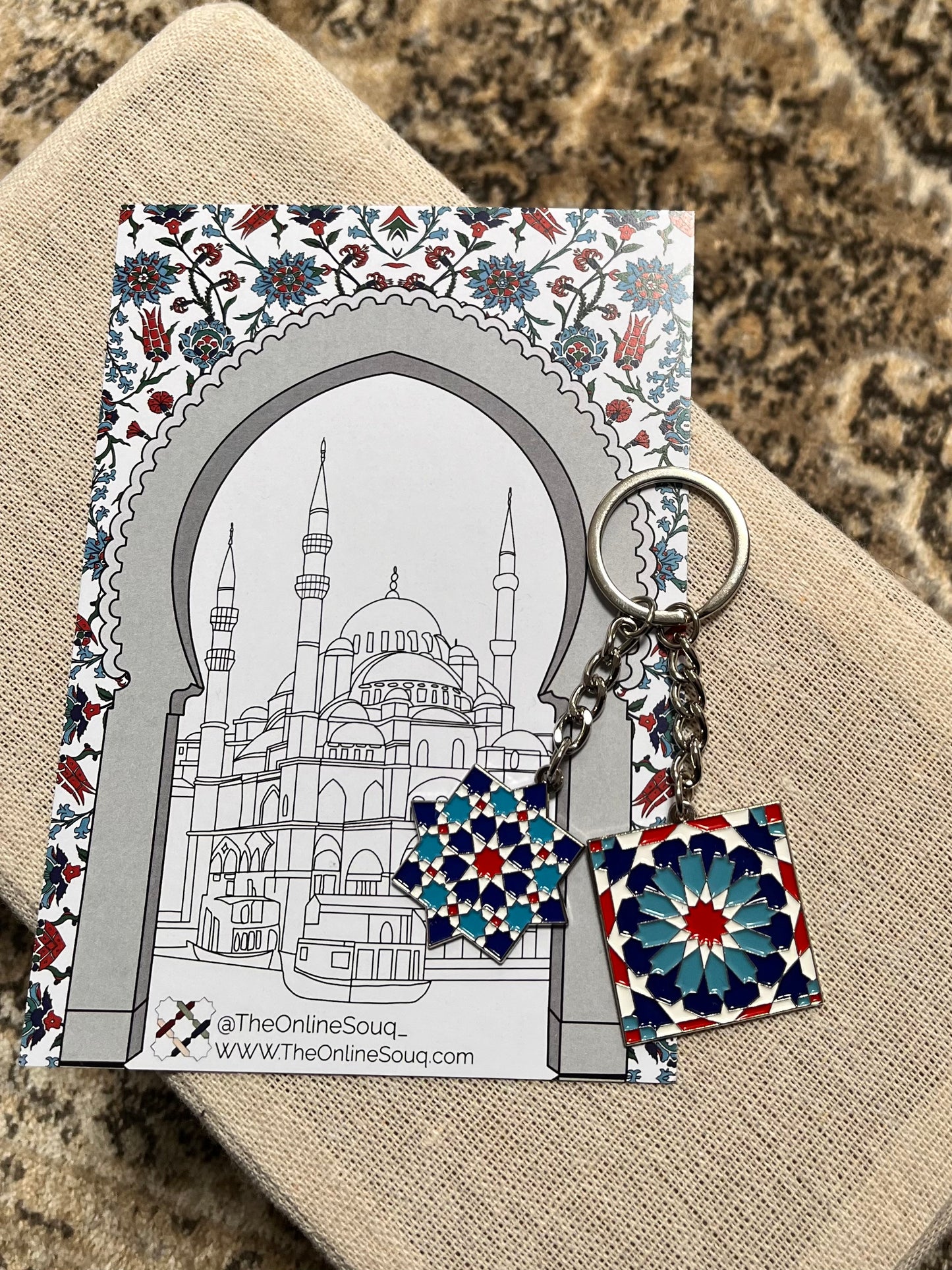 Turkish Square Keyring