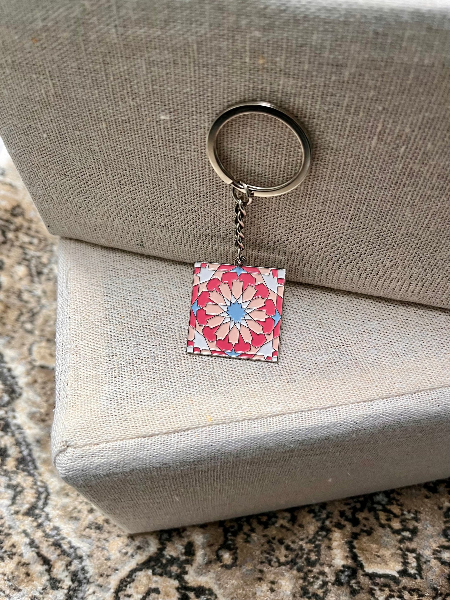 Star Keyring - Pink+Blue