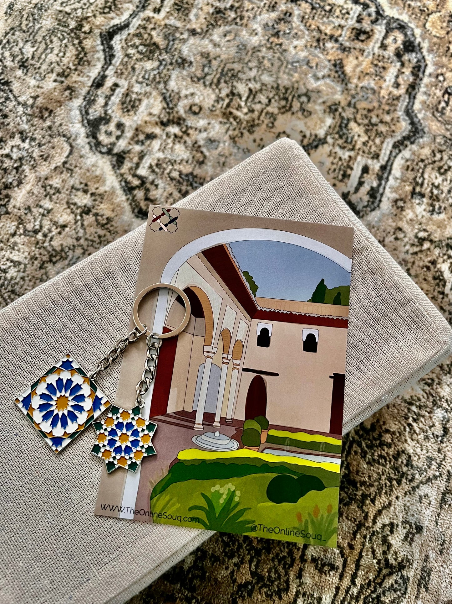 Andalusia Square Keyring