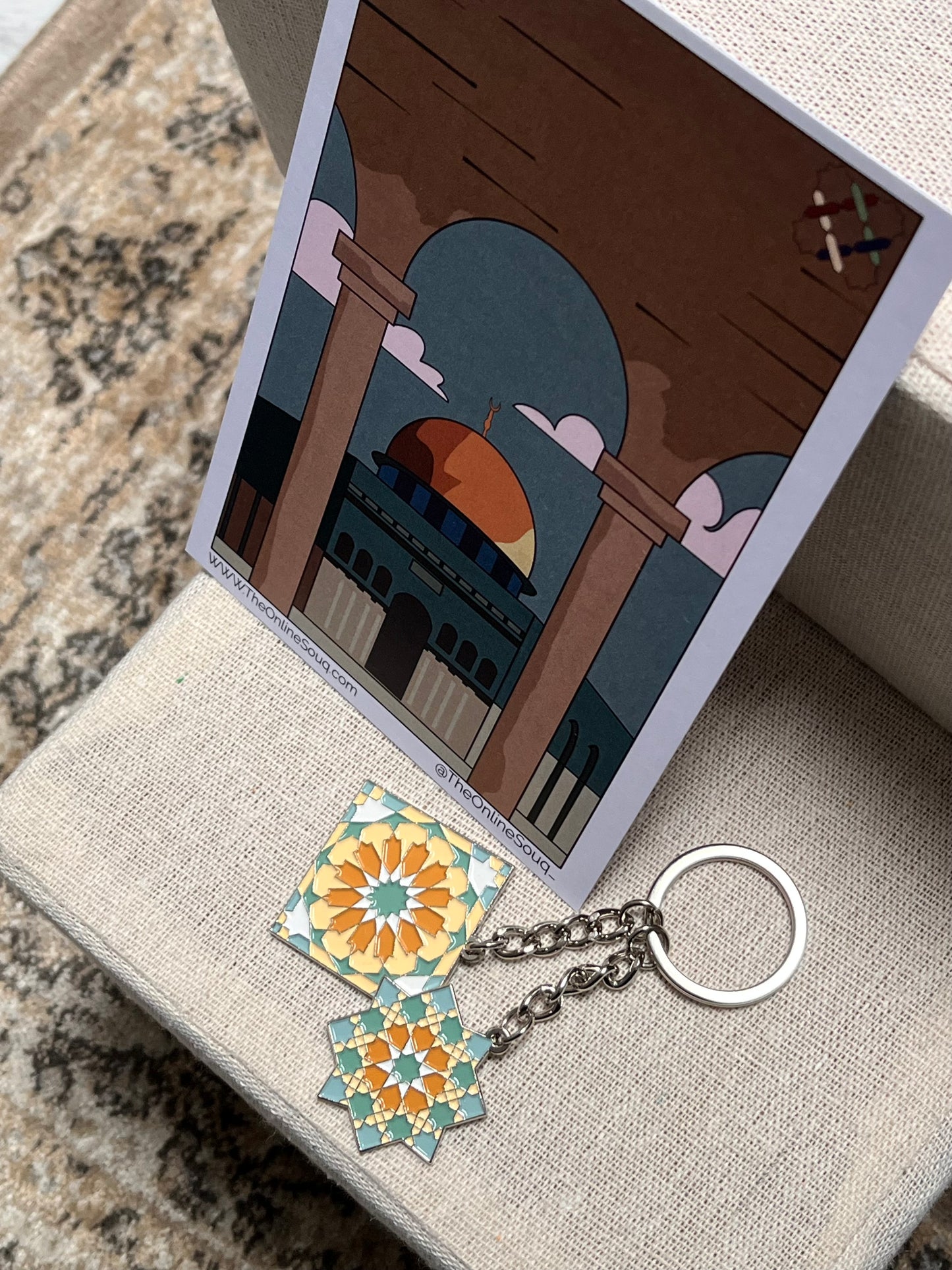 Al Aqsa Square Keyring