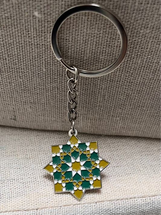 'Rub El Hizb' Keyring- Green