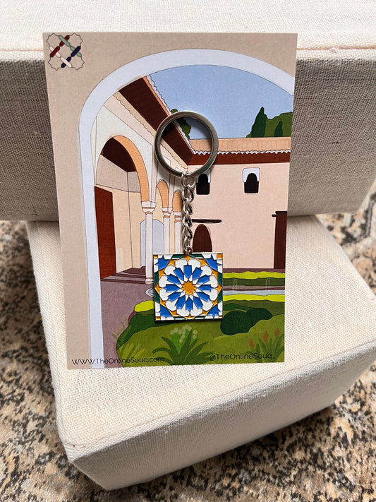 Andalusia Square Keyring