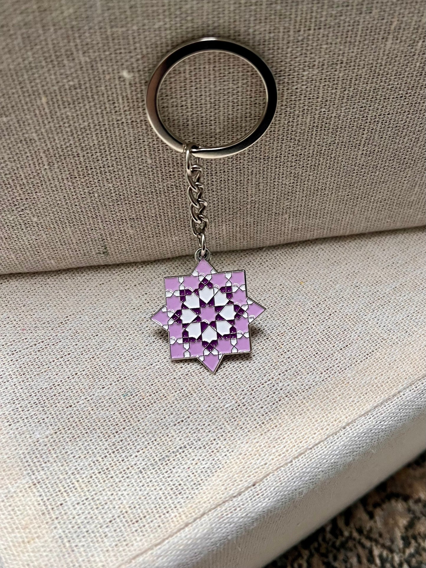 'Rub El Hizb' Keyring- Purple