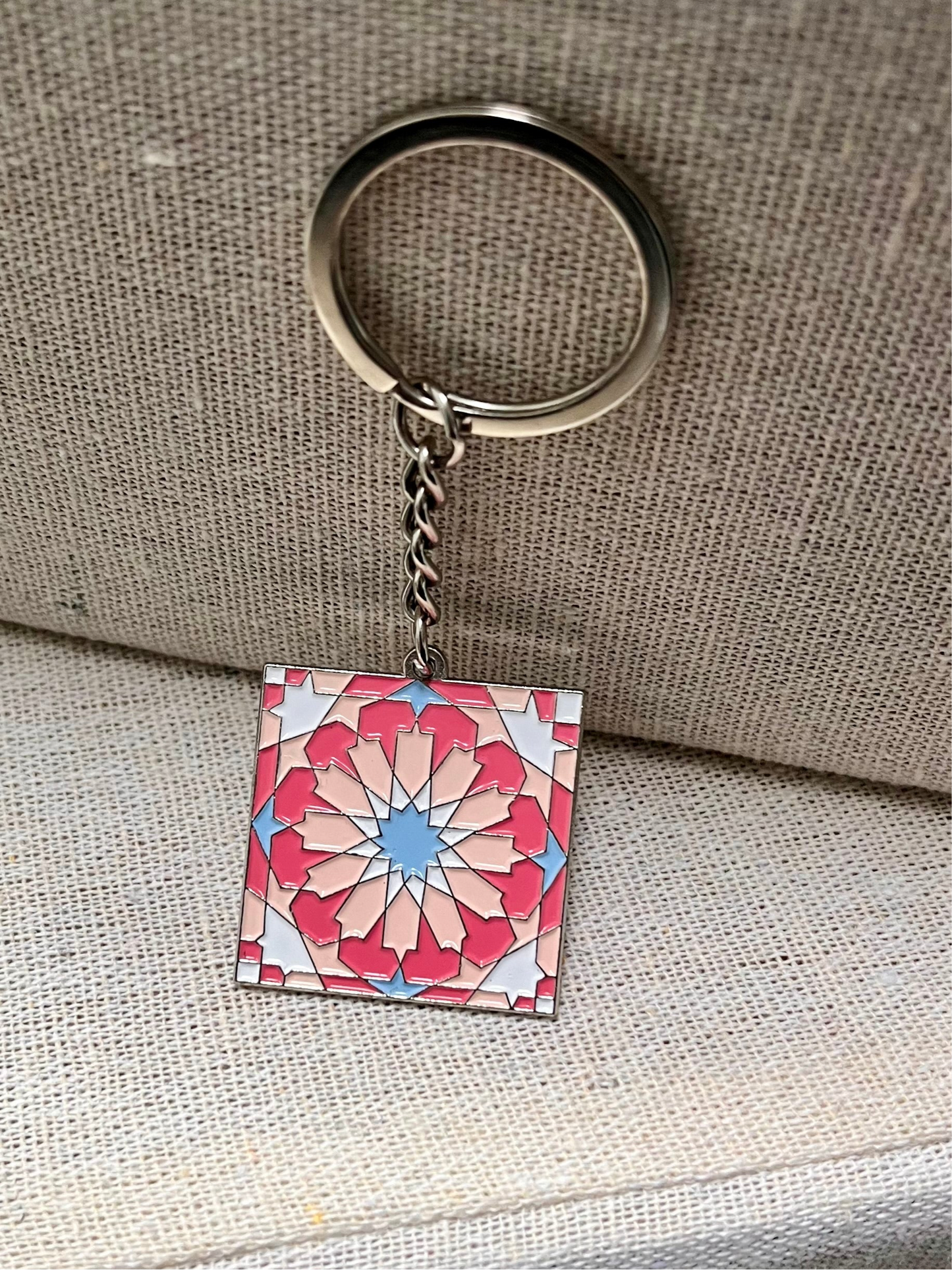 Star Keyring - Pink+Blue