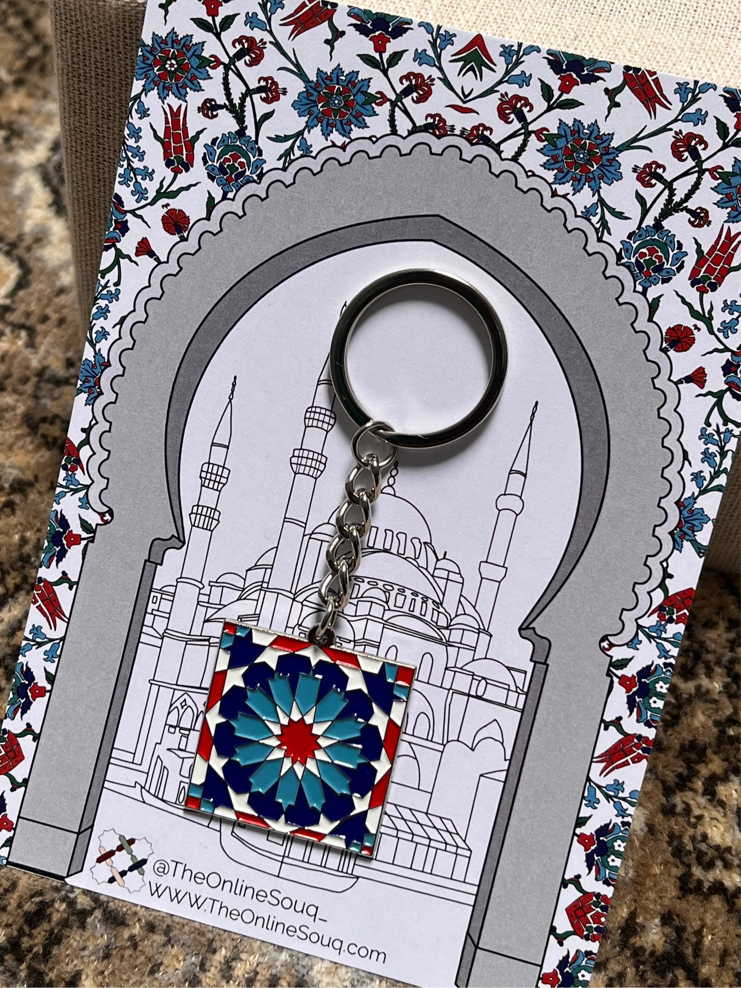 Turkish Square Keyring