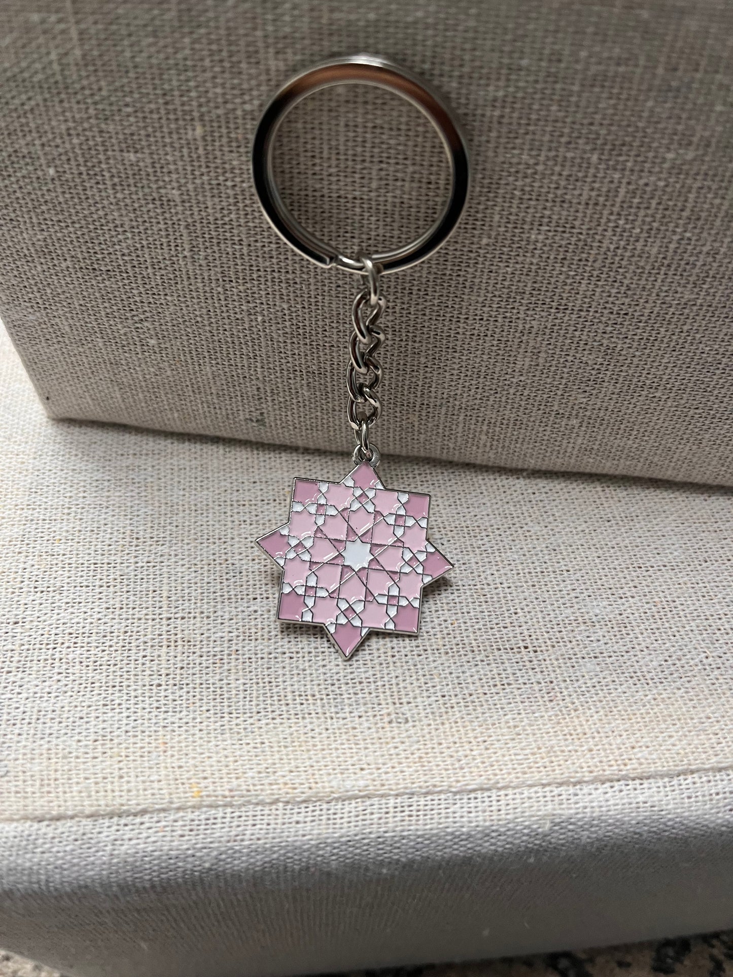 Baby Pink Star Keyring