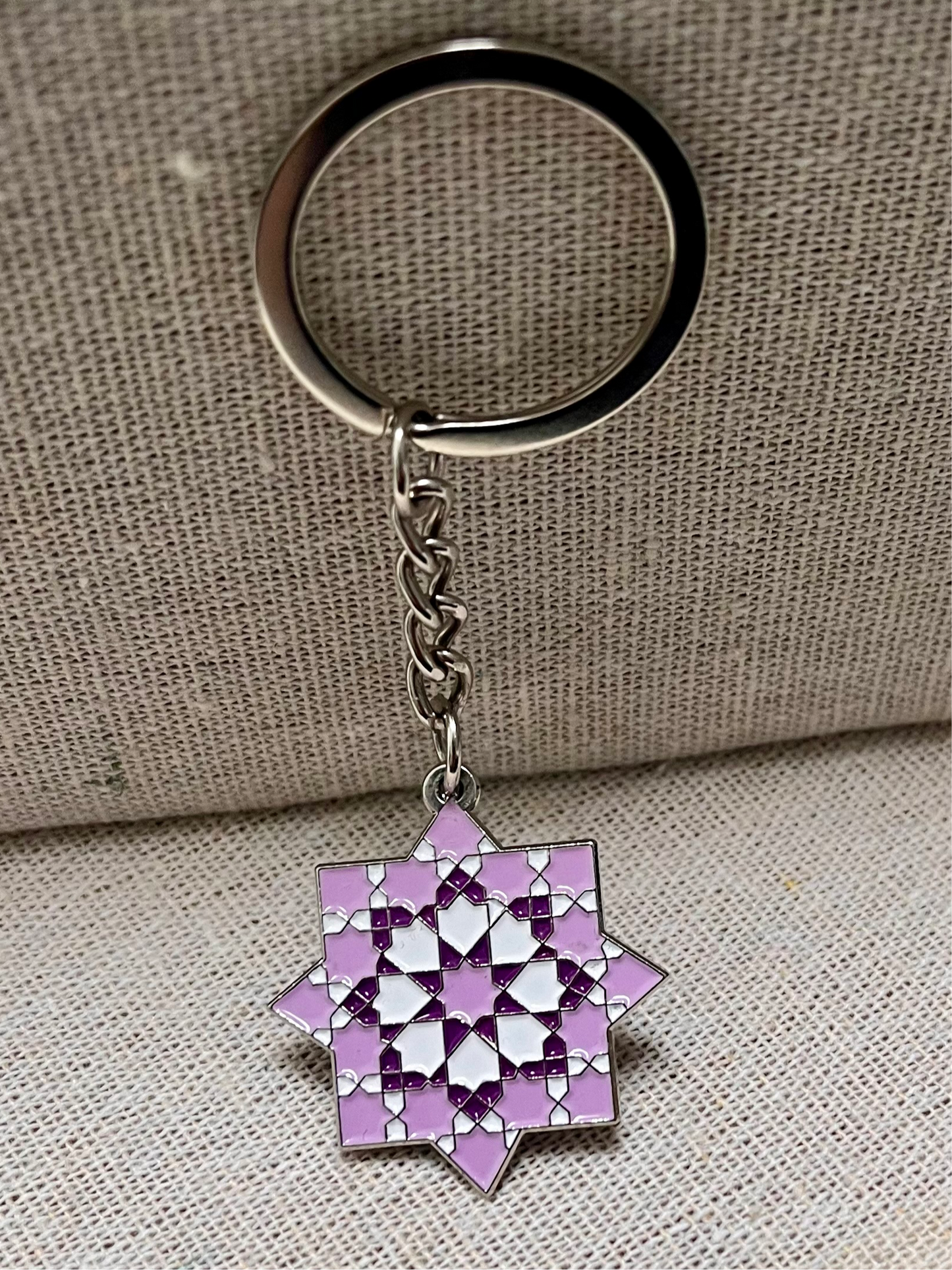 'Rub El Hizb' Keyring- Purple