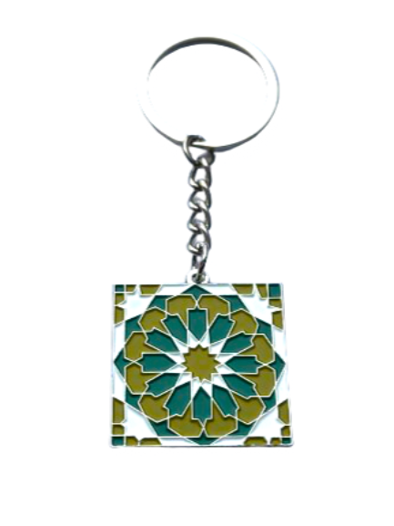 Moorish Knot Keyring - Green