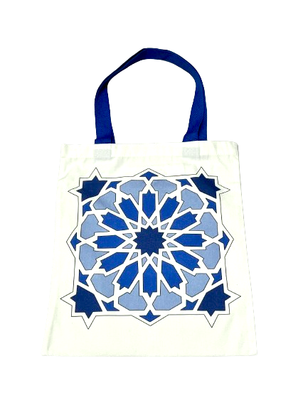 Moorish Knot Tote Bag Azul