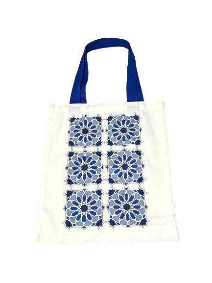 Moorish Knot Repeat Tote Bag Azul