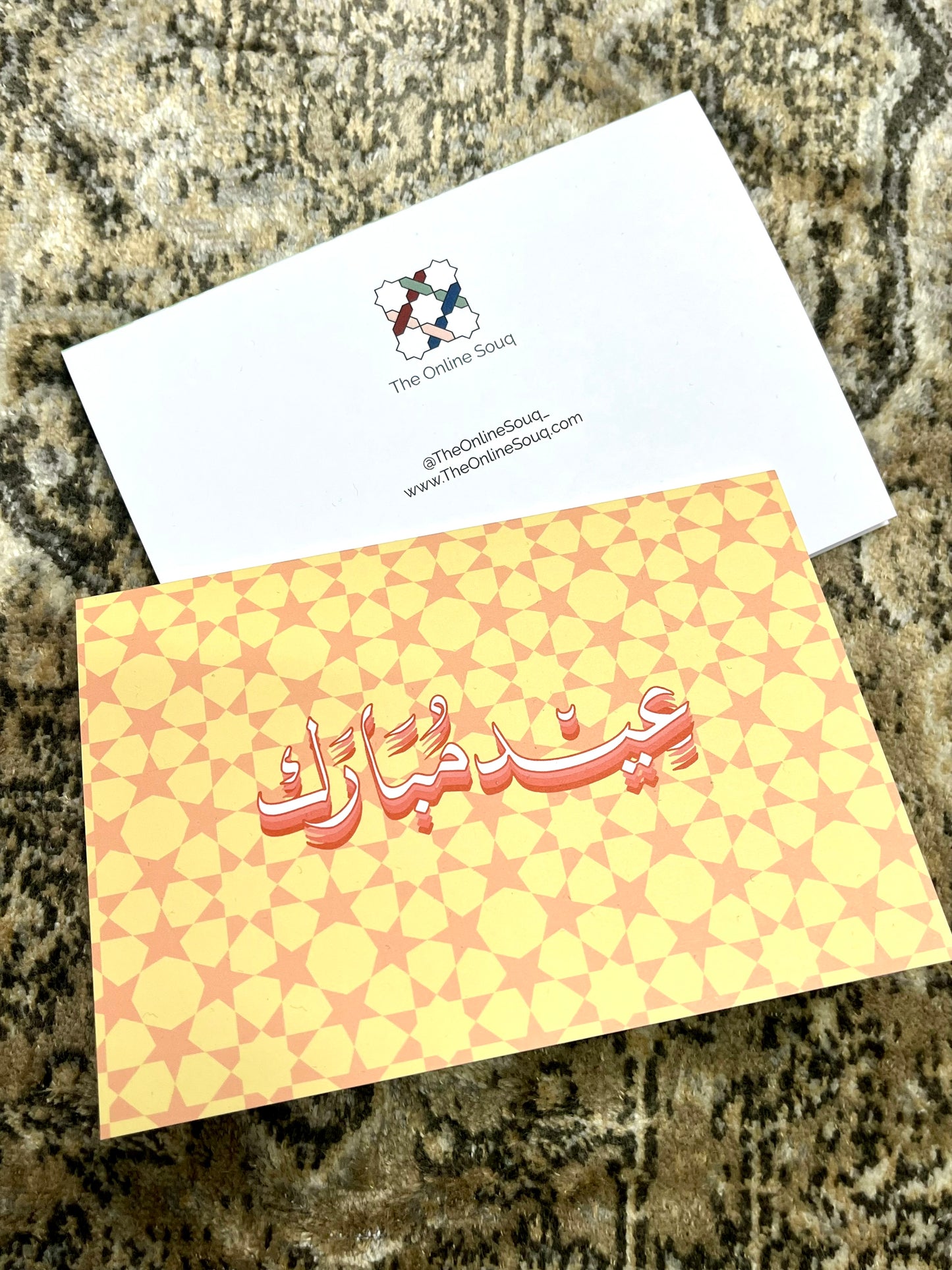 Vibrant Eid Mubarak Card – A6 Colorful Geometric Arabic Design 🕌 | Perfect for Eid al-Fitr &amp; Eid al-Adha 🌙 #Yellow